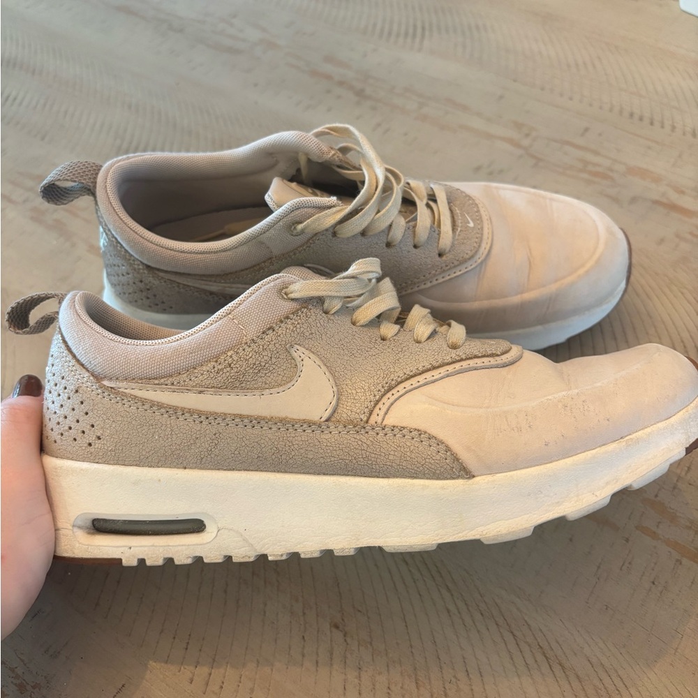 Tan Leather Nike Air Max Thea shoe